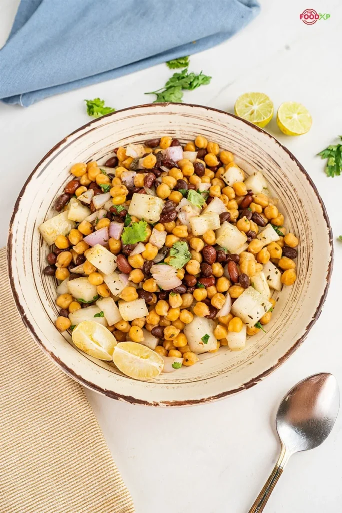 Three Bean Salad served in a bowl
